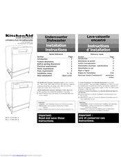 Kitchenaid KUDC Series Manuals | ManualsLib
