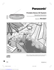 PANASONIC RX-ES27 OPERATING INSTRUCTIONS MANUAL Pdf Download.