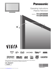 Panasonic Viera TH-50PZ800B Manuals