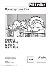 Miele Incognito G 843 SCVi Manuals | ManualsLib