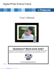 Polaroid Digital Photo Picture Frame Manuals | ManualsLib