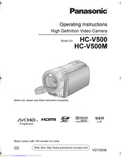 Panasonic HC-V500 Manuals