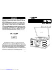 Crosley Director cr246 Manuals | ManualsLib