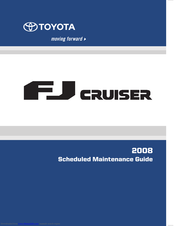Toyota 2008 Fj Cruiser Scheduled Maintenance Manual Pdf Download