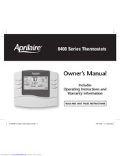 Aprilaire 8463 Manuals