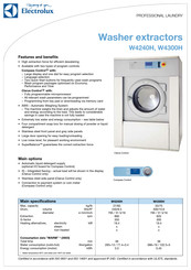 Electrolux w3400h service manuals