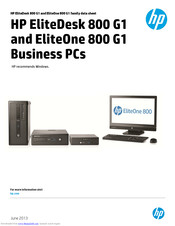 elitedesk g1 manualslib