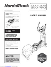 Nordictrack Audiostrider 990 Pro Elliptical Manuals | ManualsLib