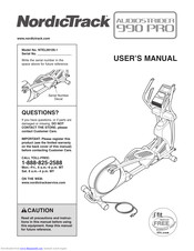 Nordictrack Audiostrider 990 Pro Elliptical Manuals | ManualsLib