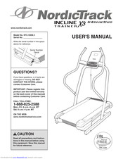 Nordictrack Incline Trainer X3 Manuals
