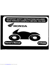 Honda Vtr250 Manuals Manualslib