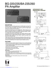 Toa BG-235 Manuals | ManualsLib