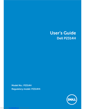 Dell P2314h User Manual Pdf Download Manualslib