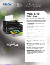Epson WorkForce WF-2540 Manuals