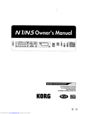 Korg N5 Manuals