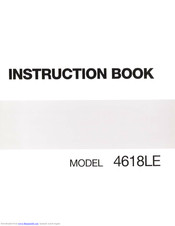 Janome 4618LE Manuals | ManualsLib