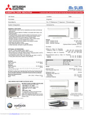 Mitsubishi Electric Mr Slim Msz A17na Manuals Manualslib