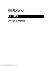 Roland U110 Manuals | ManualsLib