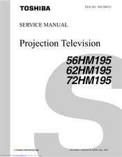 Have A Toshiba 57h84 Projection Hdtv I Get The Slow Red Blinking Light When I Turn It On My Previous Trouble Was With