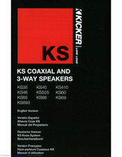 Kicker KS40 Manuals