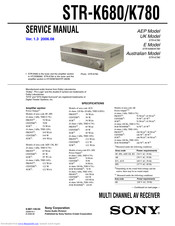 Sony Digital Audio Video Control Center Manual - digitalpictures