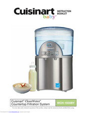 Cuisinart Baby Cleanwater Wch 1500by Manuals