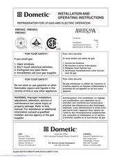 Dometic RM2862 Manuals