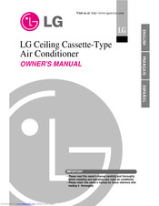 Lg Ceiling Cassette Type Air Conditioner Owner S Manual Pdf Download