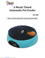 q pets automatic pet feeder manual