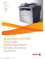 Xerox Phaser 6121mfp Manuals Manualslib