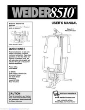Weider 8510 Manuals | ManualsLib