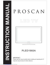 Proscan PLED1960A Manuals