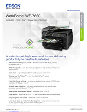 Epson WorkForce WF-7620 Manuals | ManualsLib