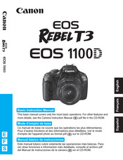 canon eos rebel t3 eos 1100d manuals