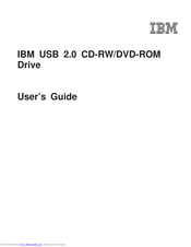 Ibm Usb 2 0 Cd Rw Dvd Rom Drive Manuals Manualslib