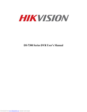 hikvision 7208 dvr manual