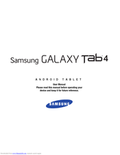 Samsung SM-T530/NU Manuals | ManualsLib