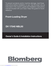 Blomberg DV 17542 Manuals | ManualsLib