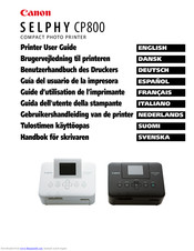 Canon Selphy Cp800 Manuals