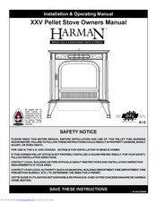 Harman XXV Pellet Stove Manuals