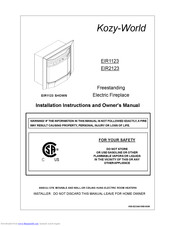 Kozy World Eir1123 Manuals