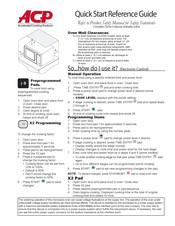 Acp RCS511TS Manuals