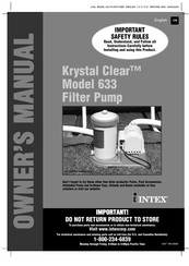 Intex Krystal Clear 635 Manuals | ManualsLib