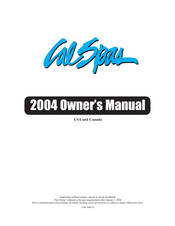 Cal spas 5000 Electronic Series Manuals | ManualsLib