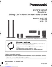 Panasonic SC-BTT785 Manuals