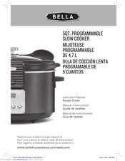 Bella 5Qt. Programmable Slow Cooker Manuals | ManualsLib