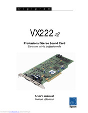 Digigram VX222v2 Manuals