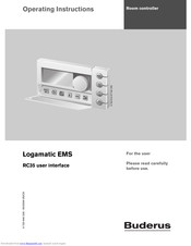 Buderus Rc35 Operating Instructions Manual Pdf Download Manualslib