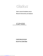 Clarion Cz100 Owner S Manual Amp Installation Manual Pdf