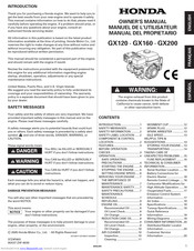 Honda GX160 Manuals | ManualsLib